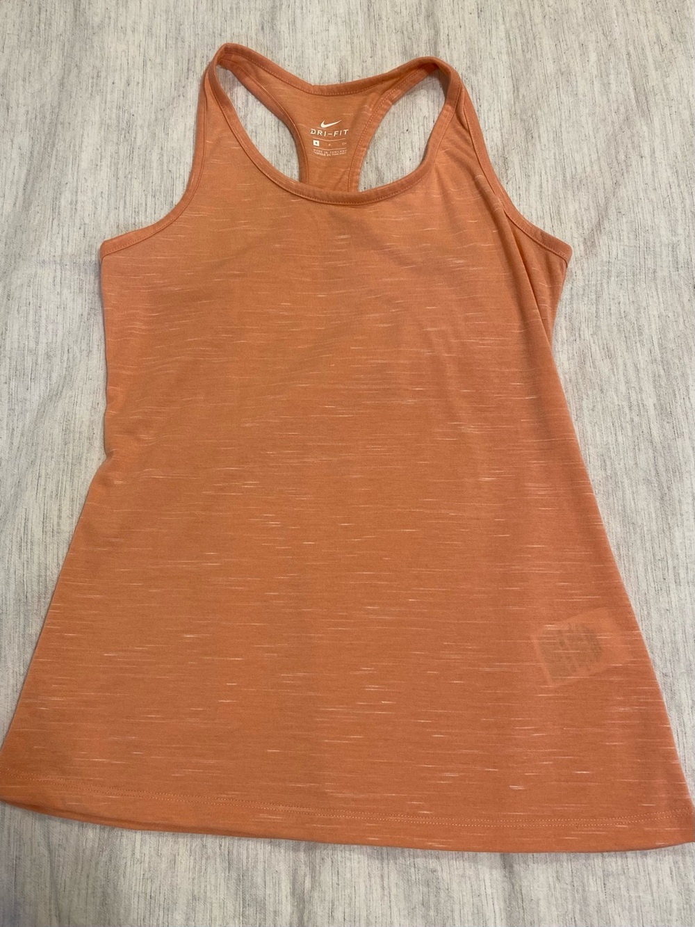 Nike Dri-FIT Women’s Small Orange/Coral Racerback Mesh Workout Tank